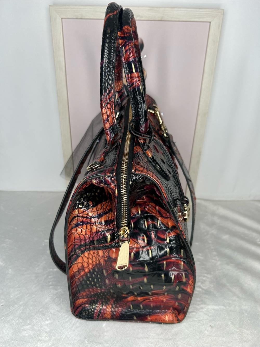 Brahmin Caroline Spice Melbourne Satchel & Ady Wallet - Picture 10 of 16